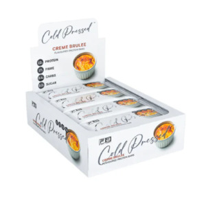Best Sellers: FIBRE BOOST Creme Brulee 60g X 12 BOX BUNDLE Cold Pressed Protein Bar -