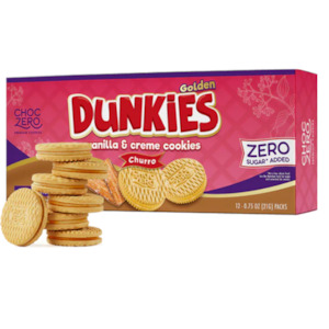 Cookies: CHURRO Dunkies Sandwich Cookies, 12 x 21g Packs