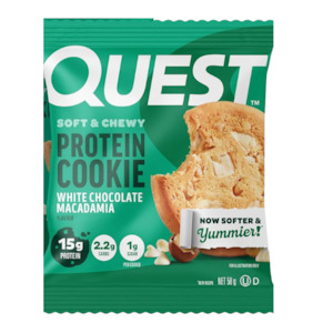 Cookies: Quest Nutrition White Chocolate Macadamia Protein Cookie