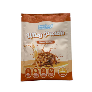 Low Calorie: Whey Protein SAMPLE- PEANUT BRITTLE