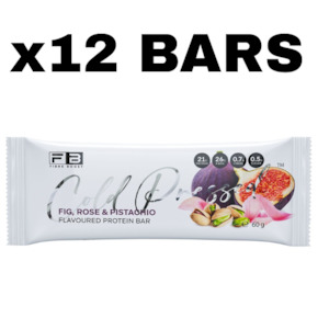 FIBRE BOOST Fig, Rose & Pistachio 60g x 12 BOX BUNDLE Cold Pressed Protein Bar -