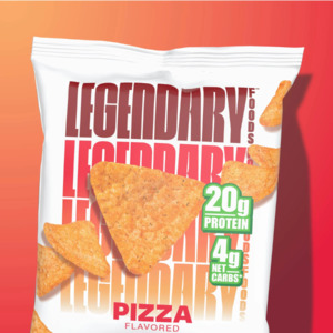 LEGENDARY FOODS Pizza Popped Protein Chips Single Packet
