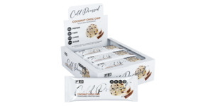 FIBRE BOOST Coconut Choc Chip 60g X 12 BOX BUNDLE Cold Pressed Protein Bar