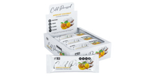Low Calorie: FIBRE BOOST Apricot Coconut 60g  12 BOX BUNDLE Cold Pressed Protein Bar