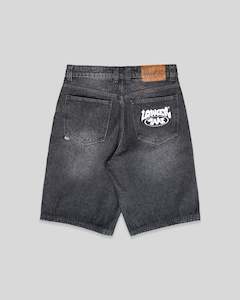 Baggy Denim Short - Rock