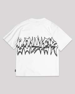 White: Beefy Tee 2.0 - Steel