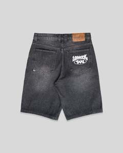 Baggy Denim Short - Rock