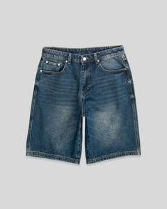 Baggy Denim Shorts - Cleansed Blue