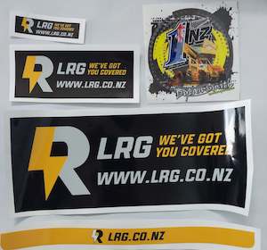 Apparel: LRG STICKERS