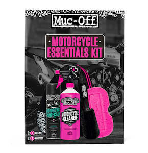 Lubricates Oils Cleaners: MUC-OFF ESSENTIALS CLEAN AND PROTECT KIT