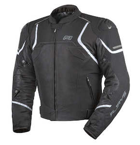 Rjays: RJAYS PACE AIRFLOW Jacket Blk/Wht - Hi-Flow Mesh Sports
