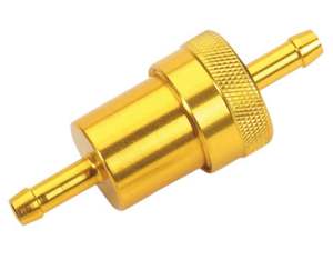 EMGO Fuel Filter 1/4" - Anodised Gold