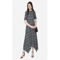 Products: Indo- west Dress with Drape and shrug