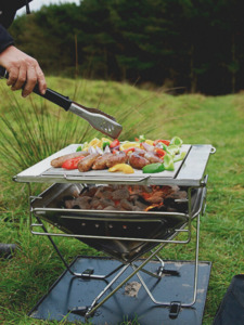 Camping Gear Accessories: Stainless Steel BBQ / Firepit