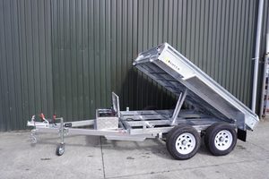 Products: 8ft by 5ft Hydraulic Tipping Trailer Lucca Trailers