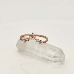 Ivy stacker - 14K Rose gold vermeil