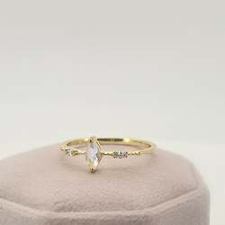 Moon Jewels Collection: Cressida - 14K Yellow gold vermeil
