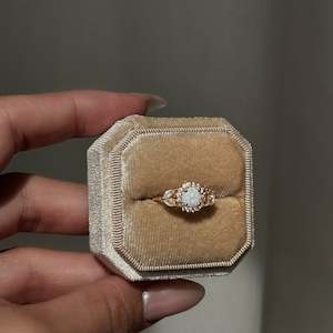 La Kaiser: Opal & Diamond Sunflower Queen Ring