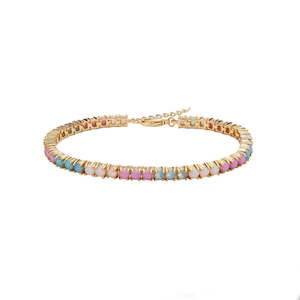 Tropical Opal Tennis Bracelet