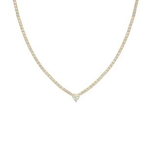La Kaiser: Queen of Hearts Tennis Necklace