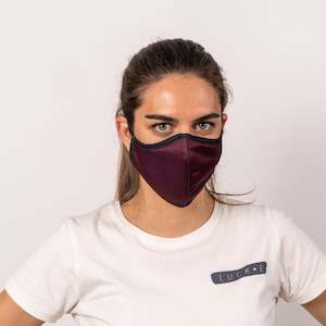 Face Masks Accessories: LUCKEme™ Face Masks | Award-Winning HeiQ™  | Ocean Balance™ | Burgundy
