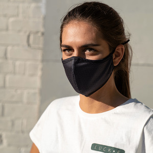 Face Masks Accessories: LUCKEstaple™ Reusable Mask | Ocean Balance™ | Charcoal