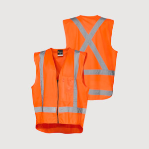 Hi Vis Vests: Recycled TTMC-W17 X-Back Vest