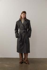 BLANCA | Lincoln Trench Coat | Black