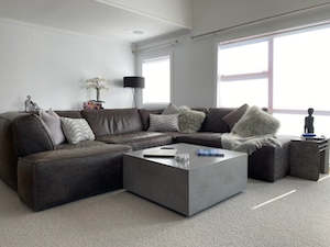 CONCRETE coffee table square 90cm x 40cm height (GRC)