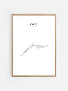 Hometown Print: VAIL, COLORADO, USA HOMETOWN PRINT