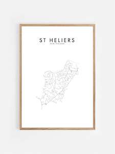 Hometown Print: ST HELIERS HOMETOWN PRINT
