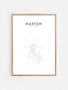 Hometown Print: MARTON, NZ HOMETOWN PRINT
