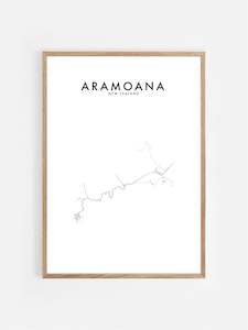 Hometown Print: ARAMOANA, NZ HOMETOWN PRINT