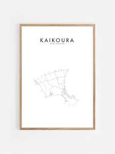 New Zealand Hometown Prints: KAIKOURA, NZ HOMETOWN PRINT
