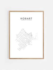 International Hometown Prints: HOBART, AUSTRALIA HOMETOWN PRINT