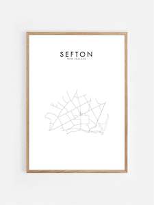 International Hometown Prints: SEFTON, NZ HOMETOWN PRINT