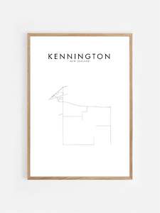 KENNINGTON, NZ HOMETOWN PRINT