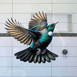 SPECIAL Single Tui decal for glass A - 31 x 32cm