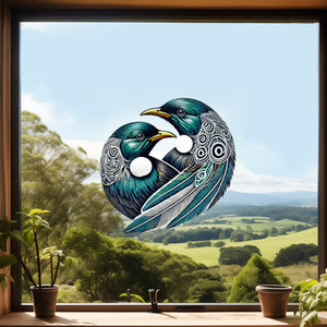 SPECIAL - Tui 'Aroha' decal - 40 x 40cm