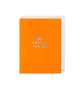 Gifts: Merci Gracias Thanks Greeting Card