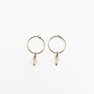 50 100: Rose Quartz MOERAKI Charm Earrings