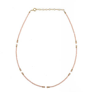 Necklaces: Peach Moonstone RAGLAN Choker
