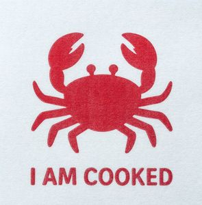 Our Napkins: I’m Cooked – Crab Luncheon Napkins (Pack of 20)