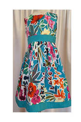 Cute Clothing: Girls  Cotton Dress -  Tropical