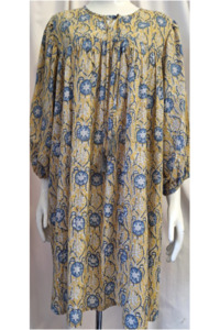 Mustard and Blue Dress or Top