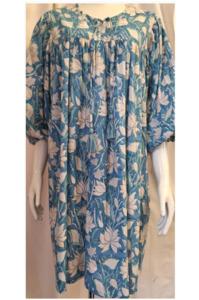 Blue and White Floral Dress or Top