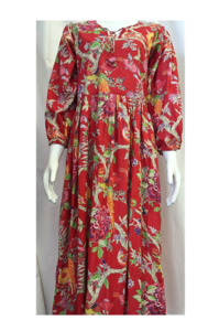 Dresses: Tropical Red Dress