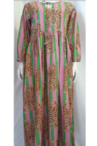 Tiger Print - Green and Pink
