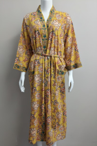 Cotton Collection: Anokhi Bharat Robe – Golden Yellow