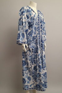 Anokhi Robe – Blue and White Flowers